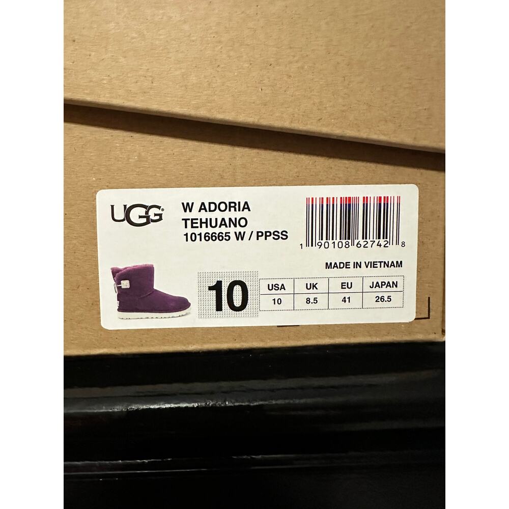 UGG PREOWNED EXCELLENT CONDITION - Purple suede boots lined - Picture 13 of 14